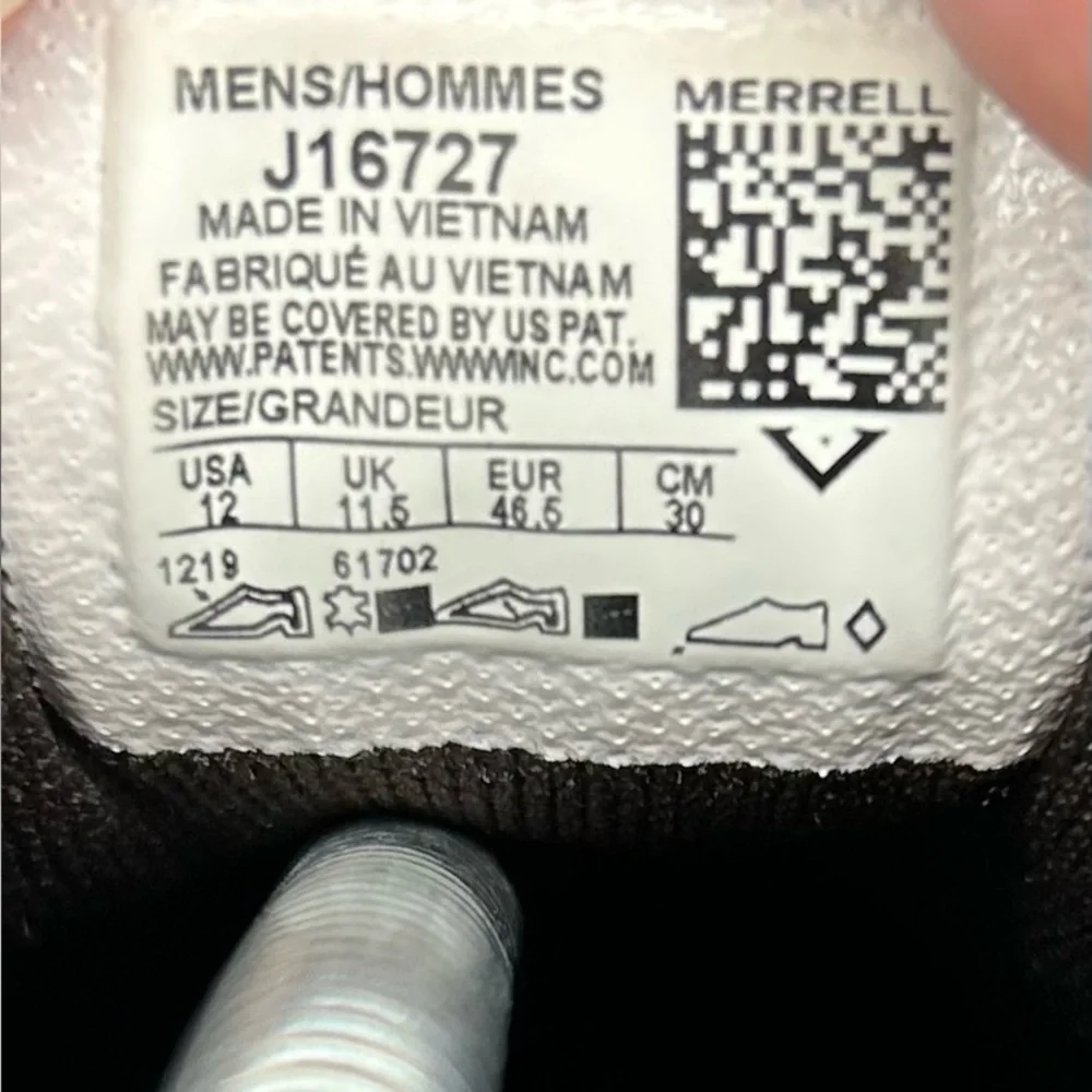Merrell Mens Anvik Pace Hiking Shoes Lace Up Size 12 Casual Trail Brown J16727